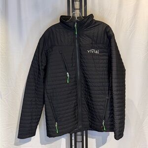 Men's Quilted Black Puffer‎ Jacket